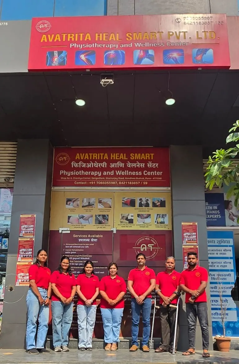 The AvaTrita team outside the Pune centre