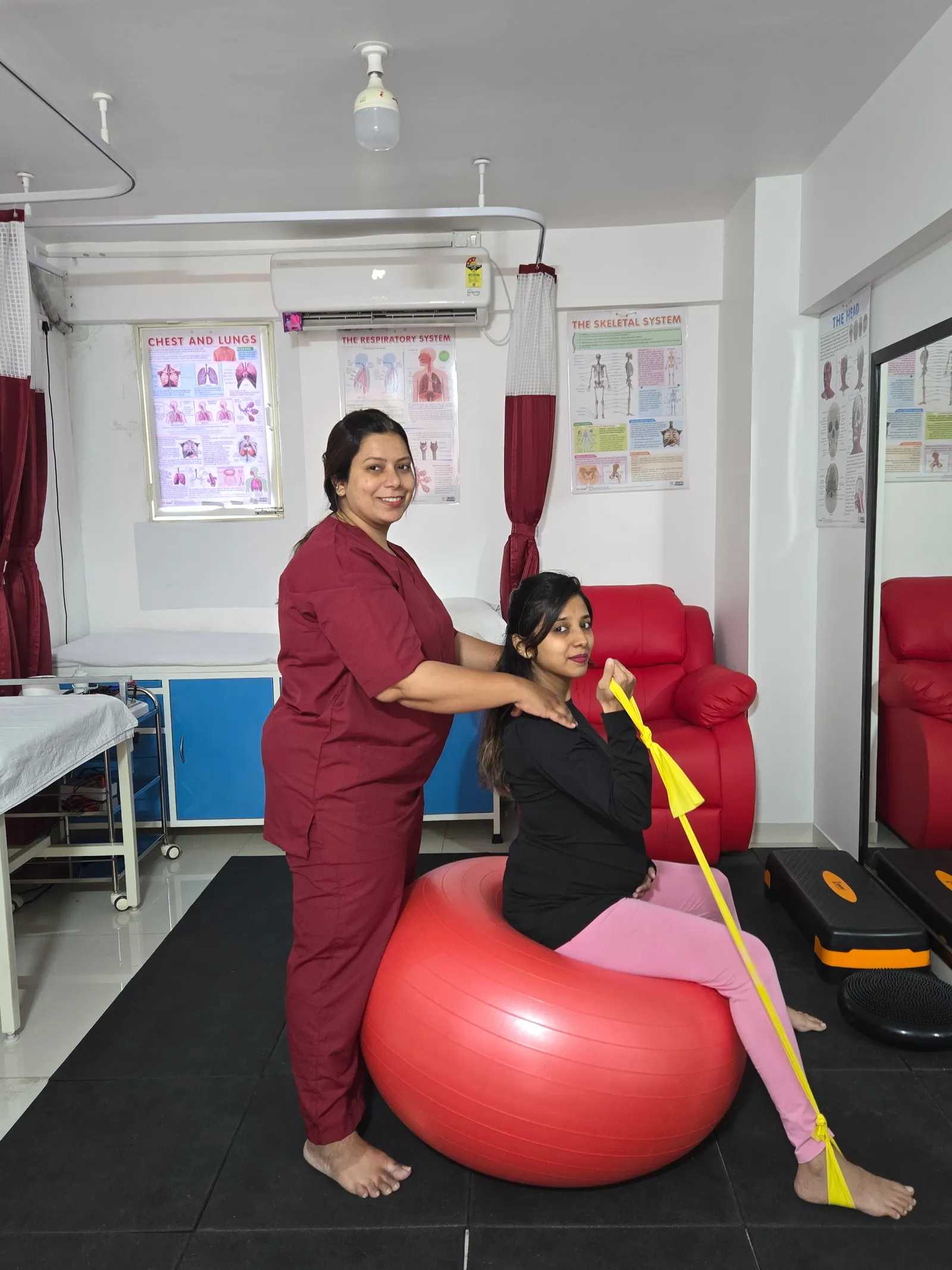 Therapy session in clinic