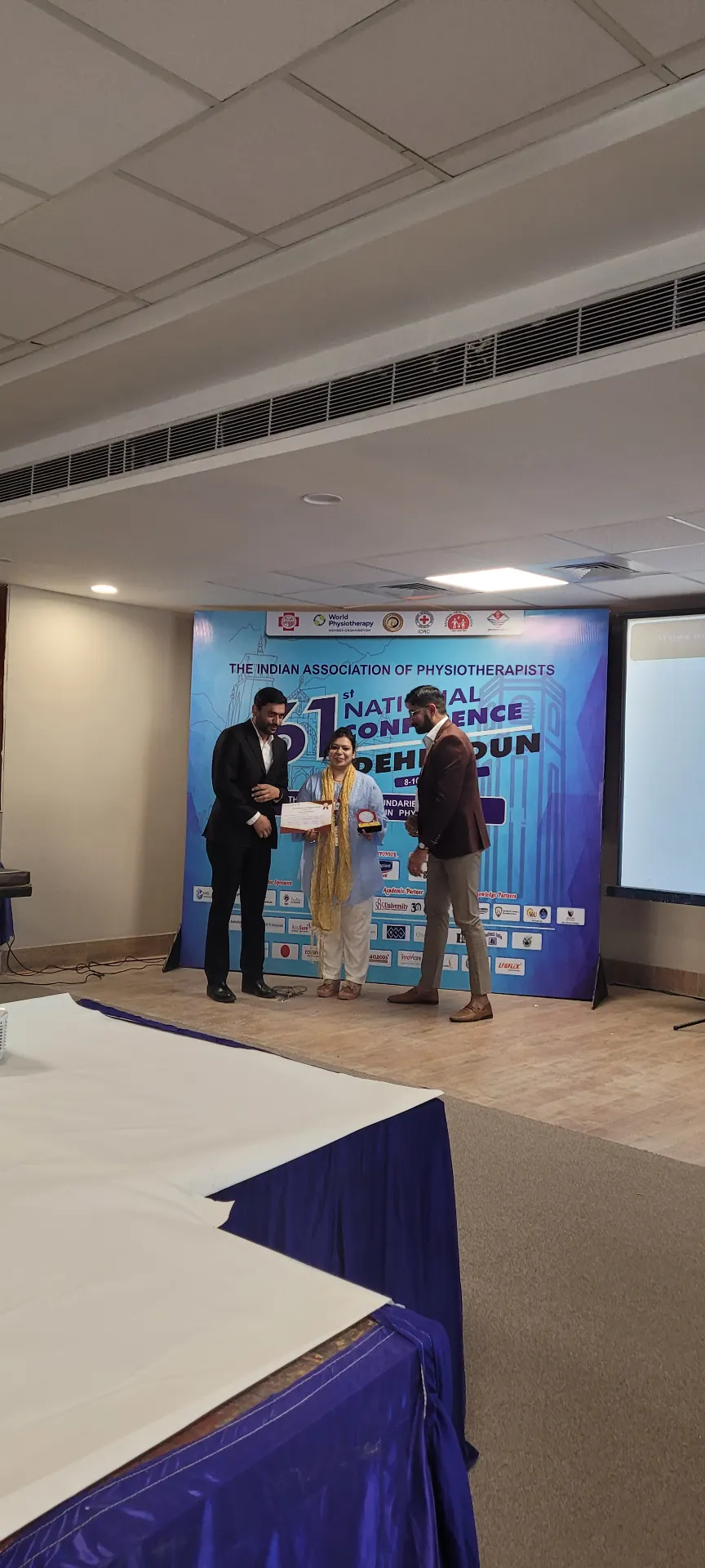 Recognition at a professional conference