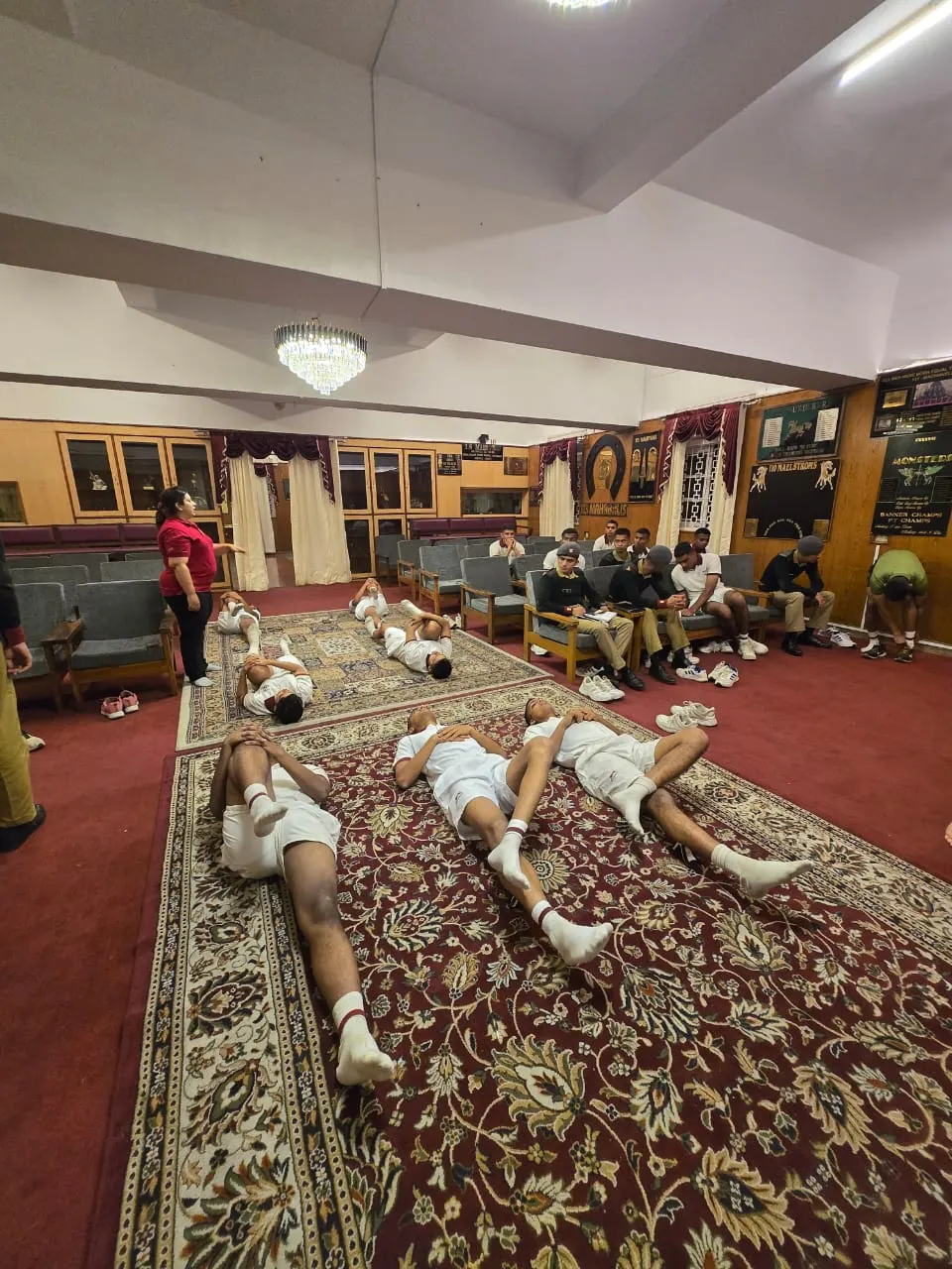 Post-training recovery session
