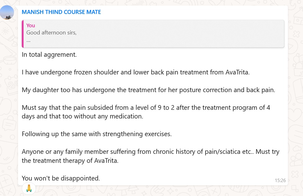 Message from Manish Thind